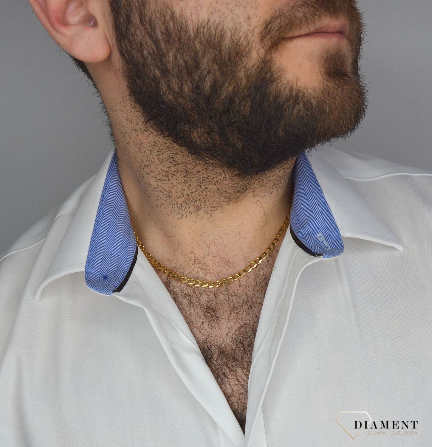 Złoty łańcuszek 333 pancerka 4,5 mm DIA-LAN-1462-333 4,5mm (2).jpg